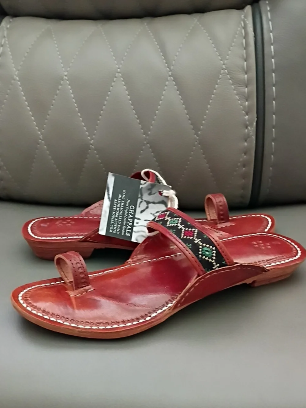 Soulie' Chappals Leather Sandals